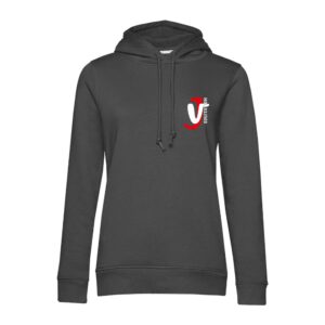 SWEAT A CAPUCHE (femme) – Centre Equestre JV Equitation - Gris Anthracite - BCW34B