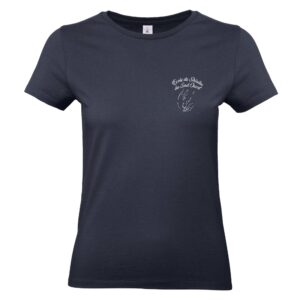 T-SHIRT (femme) - ecole de shiatsu équin du sud ouest - Navy - BC04T