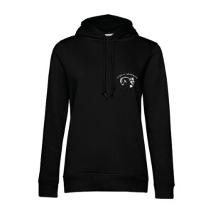 SWEAT A CAPUCHE (femme) – Spirit of Terroir (CHEVAL SERENITE) - Noir - BCW34B
