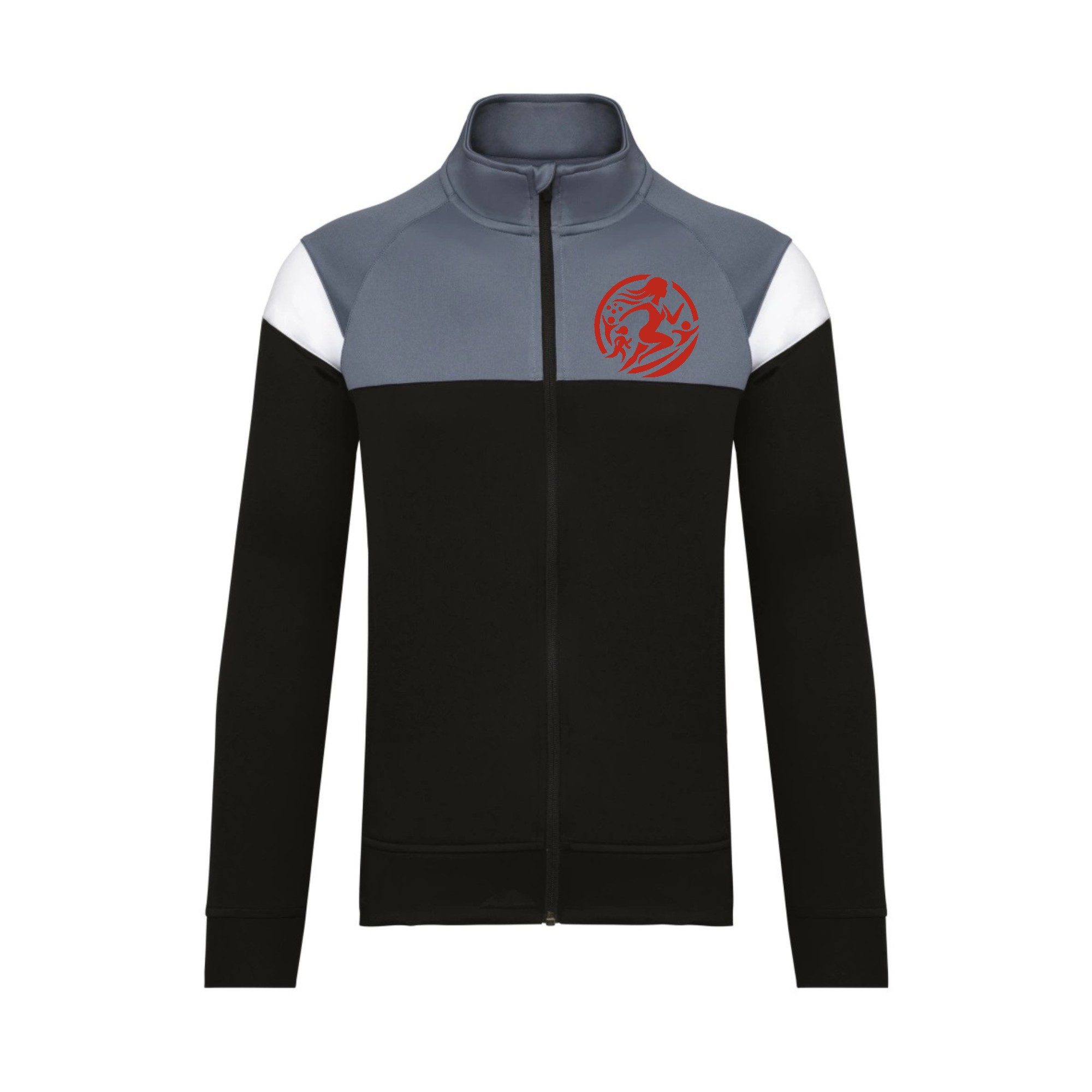 Veste de survêtement zippée (unisexe) - Sport and co - Noir - PA390