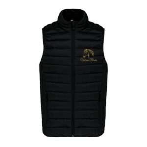 DOUDOUNE SANS MANCHES (homme) - Ecurie de Val au Perche - Noir - K6113