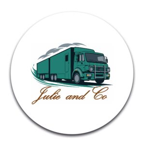 STICKER ROND - JULIE AND CO STAFF - STI001