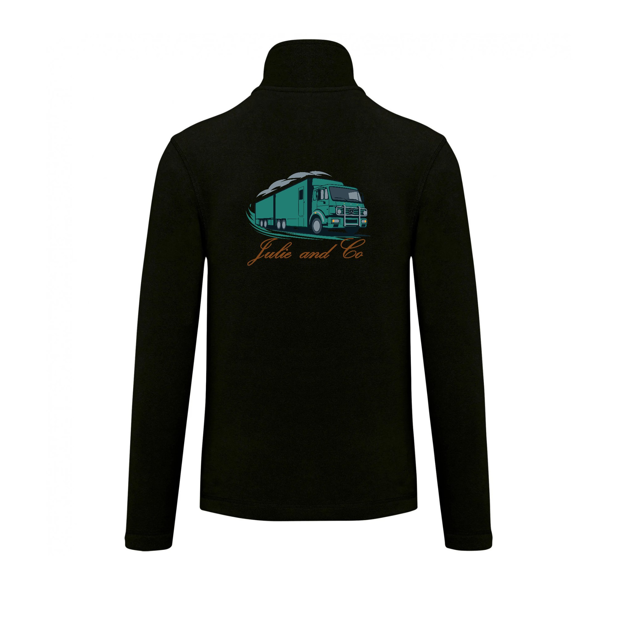 Veste micropolaire zippée (enfant) – JULIE AND CO STAFF - Noir – K920 – Image 3