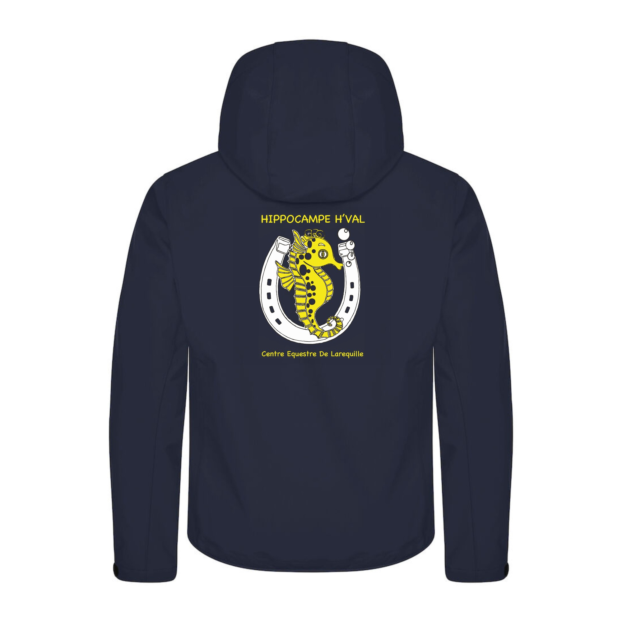 SOFTSHELL "Classic" (homme) - Hippocampe H Val - Centre équestre de Larequille - Navy - 0200912 – Image 3