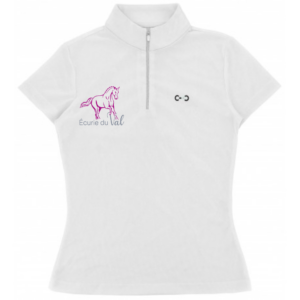 Polo de concours Riding World Roxane (Enfant) - Écurie du Val (38) - Blanc - 962128