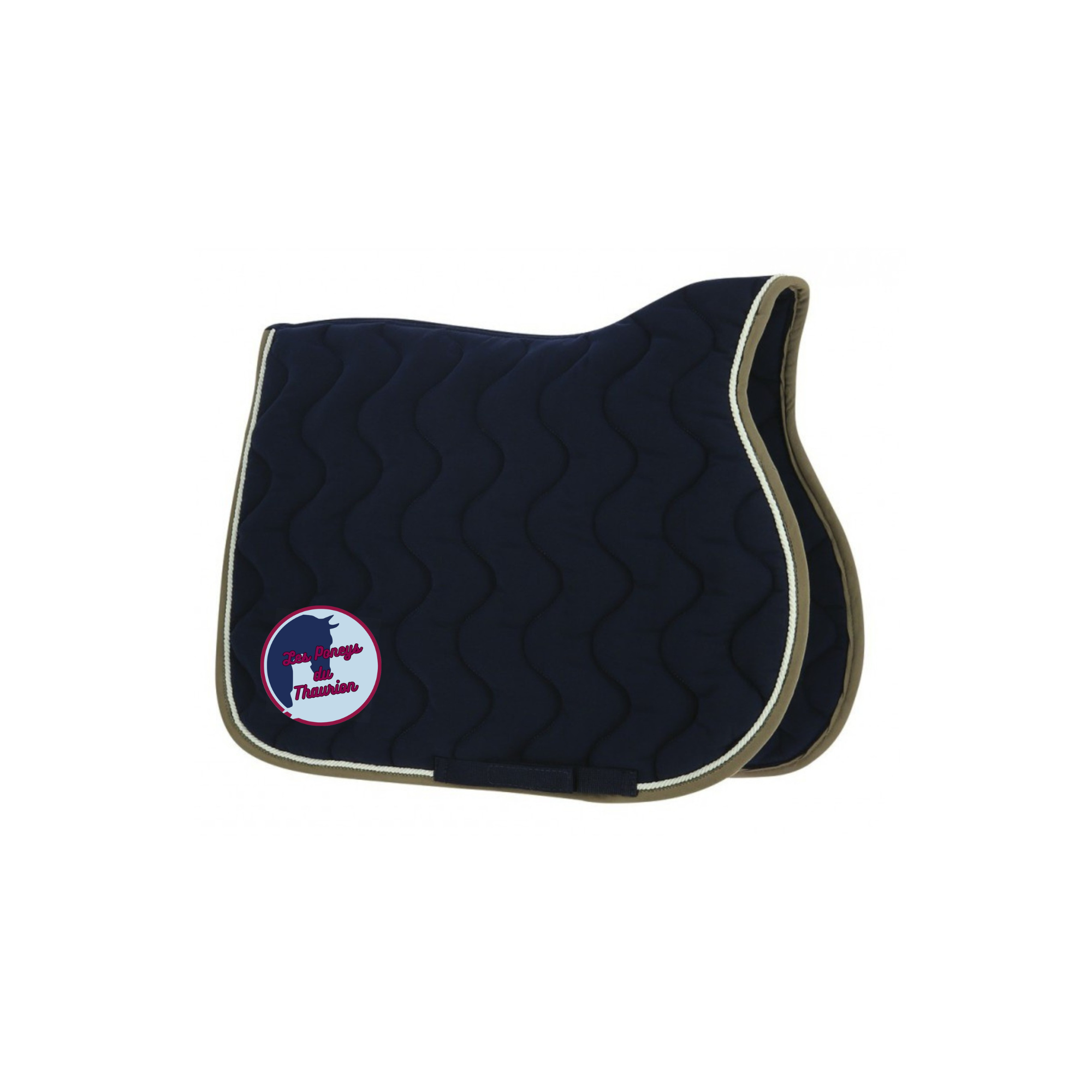 Tapis de selle EQUITHÈME "Polyfun" - LES PONEYS DU THAURION - Navy - 20444 – Image 2