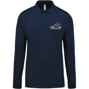 POLO MY POLO 180 MANCHE LONGUE (HOMME) - Ecurie Lisa Kircher - Navy - BCU425
