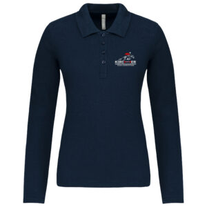 POLO MY POLO 180 MANCHE LONGUE (FEMME) - Ecurie Lisa Kircher - Navy - BCW462