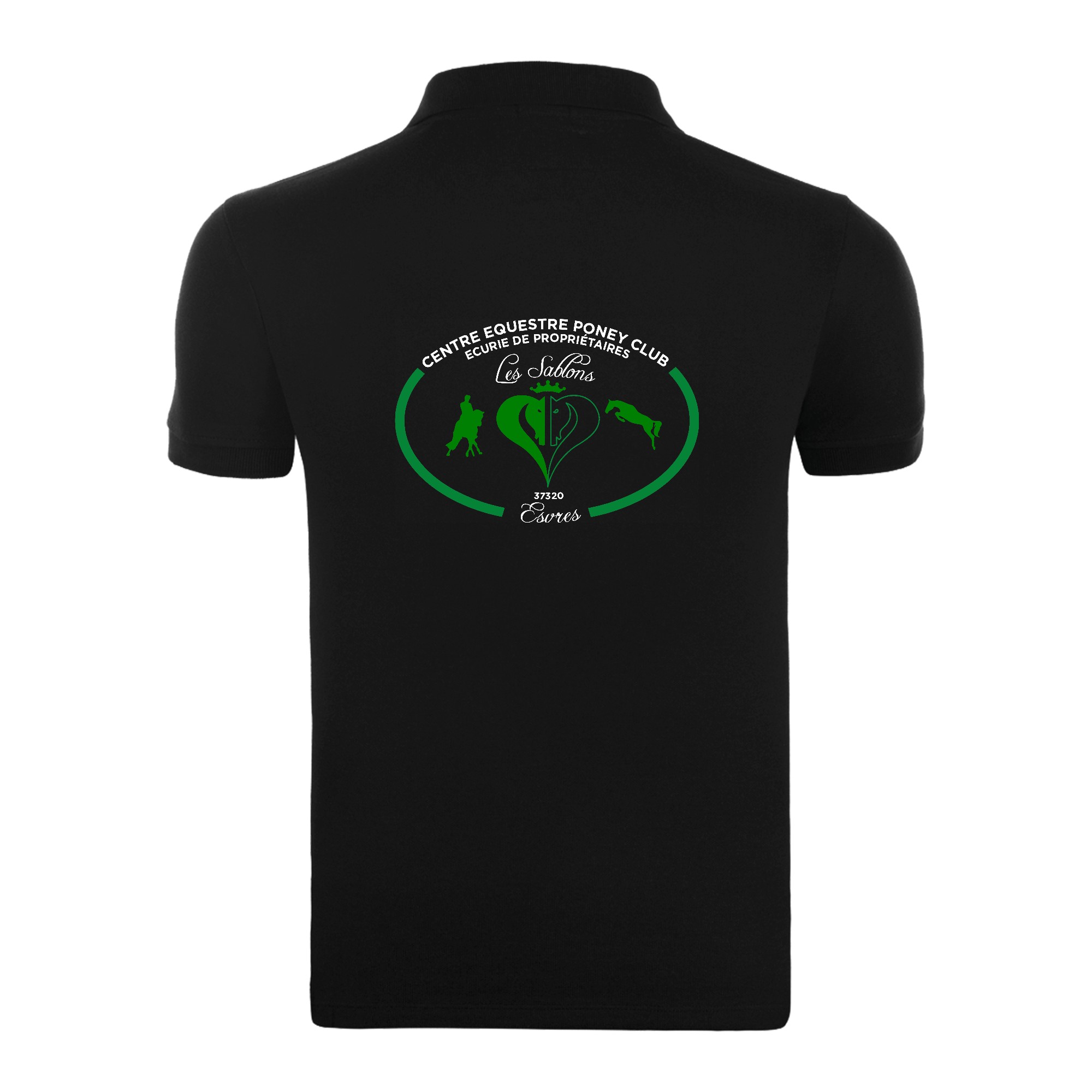 POLO (enfant) - Centre Equestre Les Sablons - Noir - BCK424 – Image 3