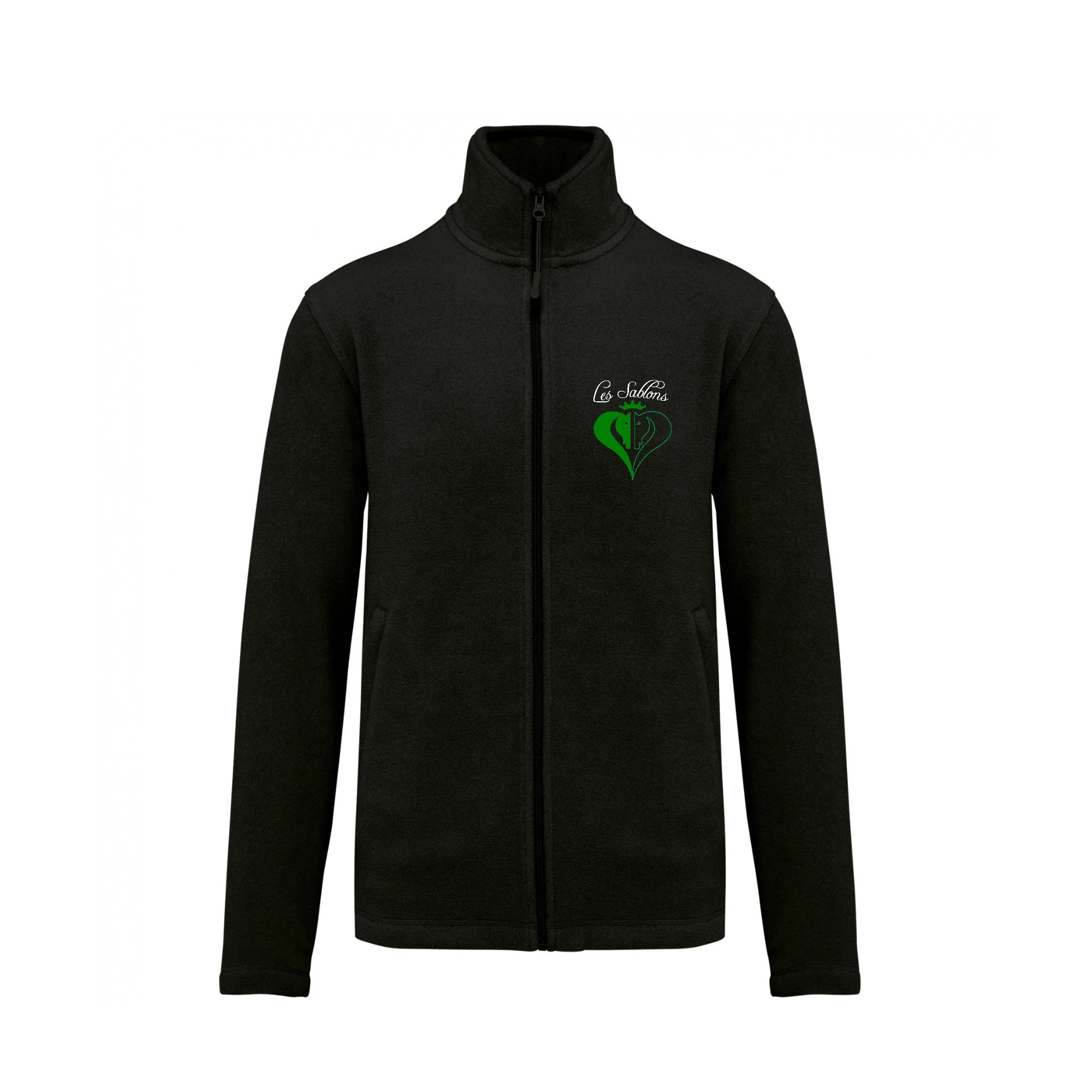 Veste micropolaire zippée (femme) – Centre Equestre Les Sablons - Noir – K907
