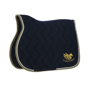 Tapis de selle EQUITHÈME "Polyfun" - Le Clos du Pégase - Navy - 20444