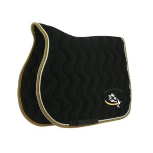 Tapis de selle EQUITHÈME "Polyfun" - Les Ecuries des Beaux Vallons - Noir - 204444