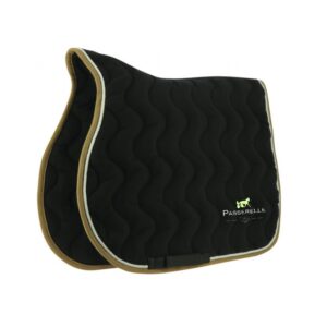 Tapis de selle EQUITHÈME "Polyfun" - Association Passerelle - Noir - 204444