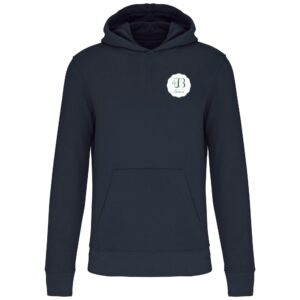 Sweat avec capuche et poche kangourou (enfant) - Les écuries de la Baronnerie - Navy - K4029