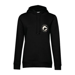 SWEAT A CAPUCHE (femme) – L'Equ'Crin d'Olima - Noir - BCW34B