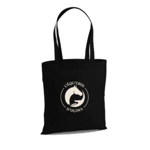 TOTE BAG - L'Equ'Crin d'Olima - Noir