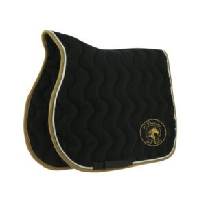 Tapis de selle EQUITHÈME "Polyfun" - Le Domaine de l'Aube - Noir - 204444