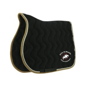 Tapis de selle EQUITHÈME "Polyfun" - Etrier de Moselle - Noir - 204444