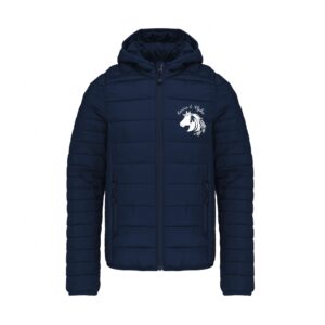 DOUDOUNE AVEC MANCHES ET CAPUCHE (enfant) - Ecurie - Elevage d'Elphe - Navy - K6112