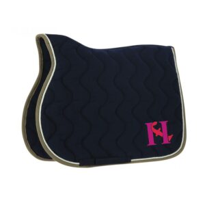 Tapis de selle EQUITHÈME "Polyfun" - 	Hf coaching - Navy - 20444