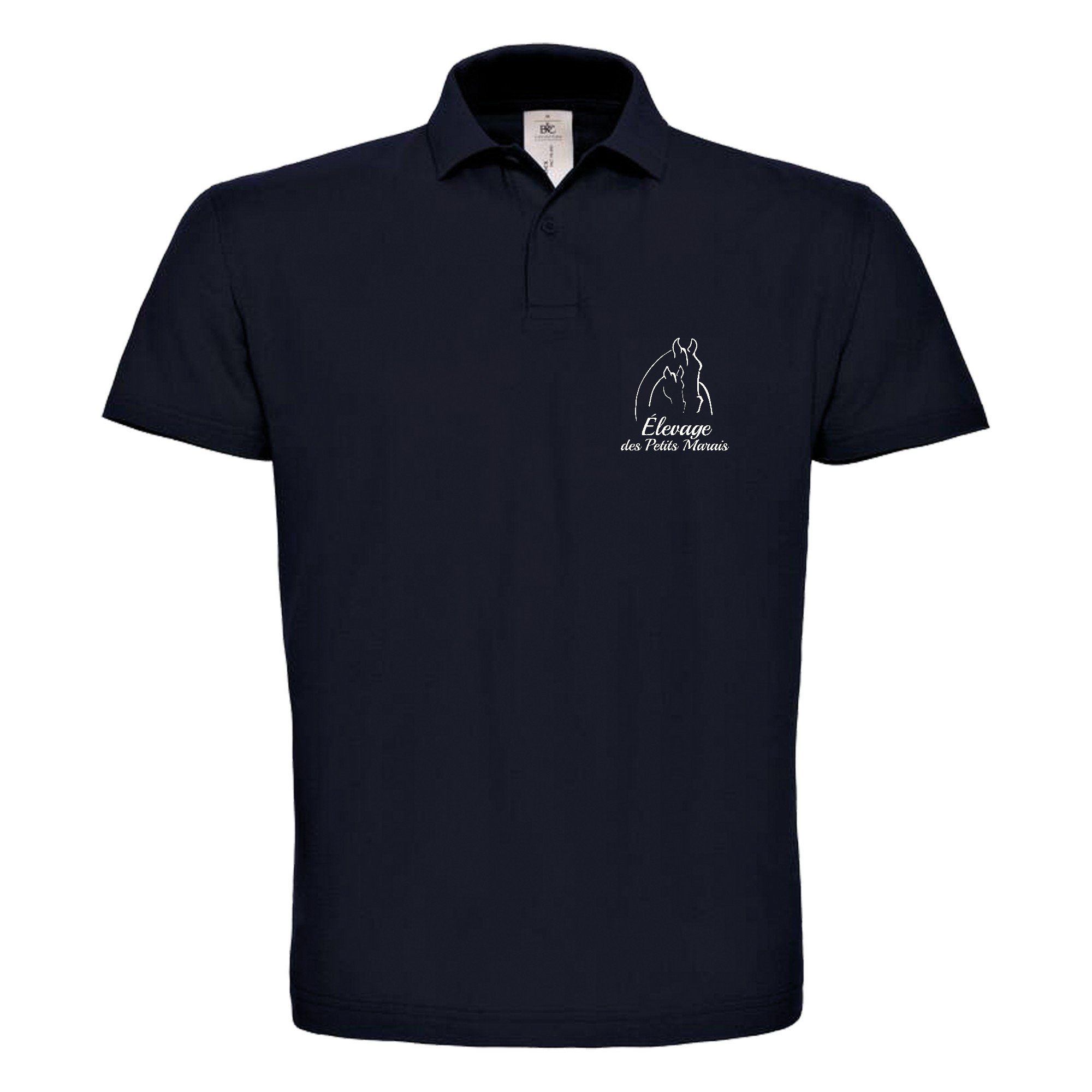 POLO (homme) - EARL ÉLEVAGE DES PETITS MARAIS - Navy - BCID1