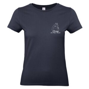 T-SHIRT (femme) - EARL ÉLEVAGE DES PETITS MARAIS - Navy - BC04T