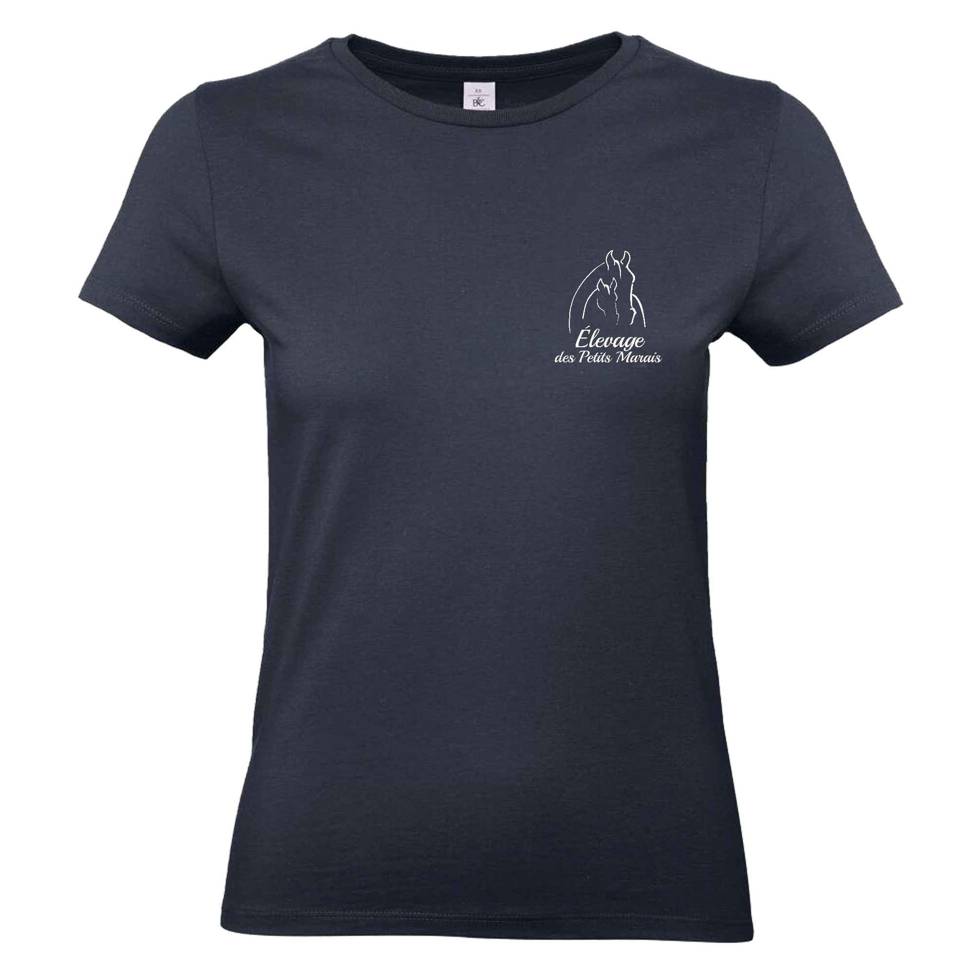 T-SHIRT (femme) - EARL ÉLEVAGE DES PETITS MARAIS - Navy - BC04T