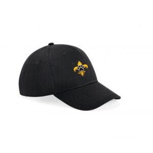 Casquette 6 panneaux - ECD 1RA - Noir - BF018