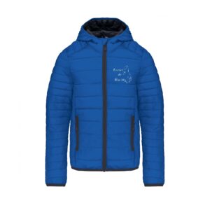 DOUDOUNE AVEC MANCHES ET CAPUCHE (enfant) - Ecuries Blue Sky - Bleu roi - K6112