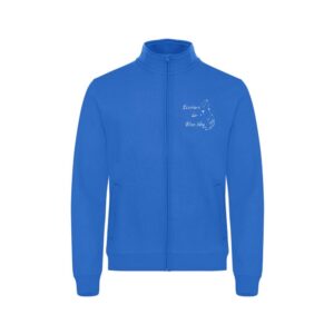 SWEAT ZIPPE SANS CAPUCHE (femme) - Ecuries Blue Sky - Bleu roi - 021039