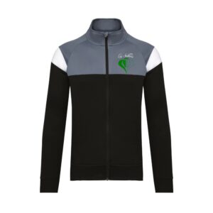 Veste de survêtement zippée (enfant) - Centre Equestre Les Sablons - Noir - PA391