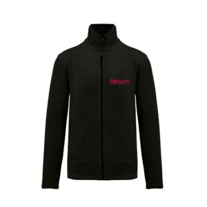 Veste micropolaire zippée (enfant) – Equisports du pays de Montfort sur Meu - Noir – K920