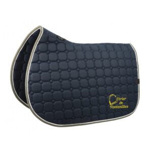 Tapis de selle Equithème "Orion" - Etrier de Fontenilles - Navy - 20477