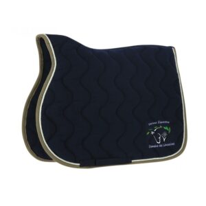 Tapis de selle EQUITHÈME "Polyfun" - 	Domaine des limousines - Navy - 204444