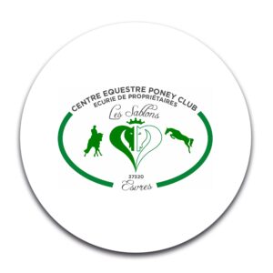 STICKER ROND - Centre Equestre Les Sablons - STI001