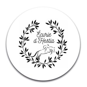 STICKER ROND - Les écuries d’Hestia - STI001