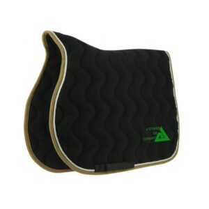 Tapis de selle EQUITHÈME "Polyfun" - Poney club Étrier de Condat - Noir - 204444