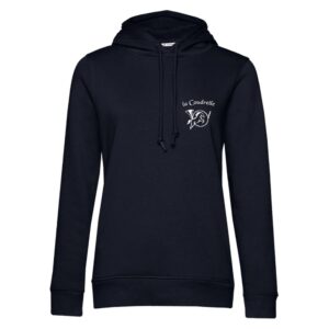 SWEAT A CAPUCHE (femme) – Les écuries de la Coudrelle - Navy - BCW34B