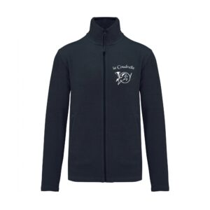 Veste micropolaire zippée (enfant) – Les écuries de la Coudrelle - Navy – K920