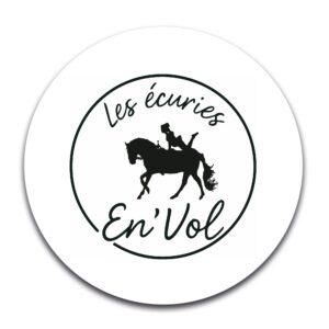 STICKER ROND - Les Ecuries En'Vol - STI001