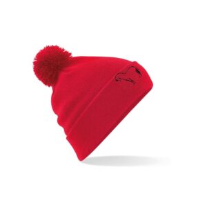 BONNET AVEC POMPOM - Les Fjords du Razès - Rouge - BF426