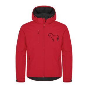 SOFTSHELL "Classic" (homme) - Les Fjords du Razès - Rouge - 0200912