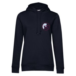 SWEAT A CAPUCHE (femme) – LES PONEYS DU THAURION - Navy - BCW34B