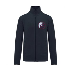 Veste micropolaire zippée (enfant) – LES PONEYS DU THAURION - Navy – K920