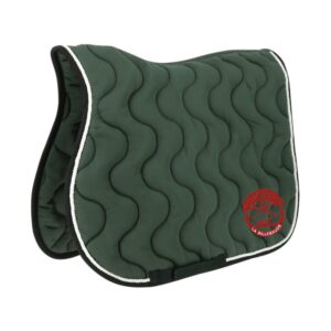 Tapis de selle EQUITHÈME "Polyfun" - Vautrait de la Billebaude - Vert Foret - 204444