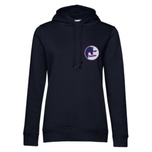 SWEAT A CAPUCHE (femme) – LES PONEYS DU THAURION - Navy - BCW34B