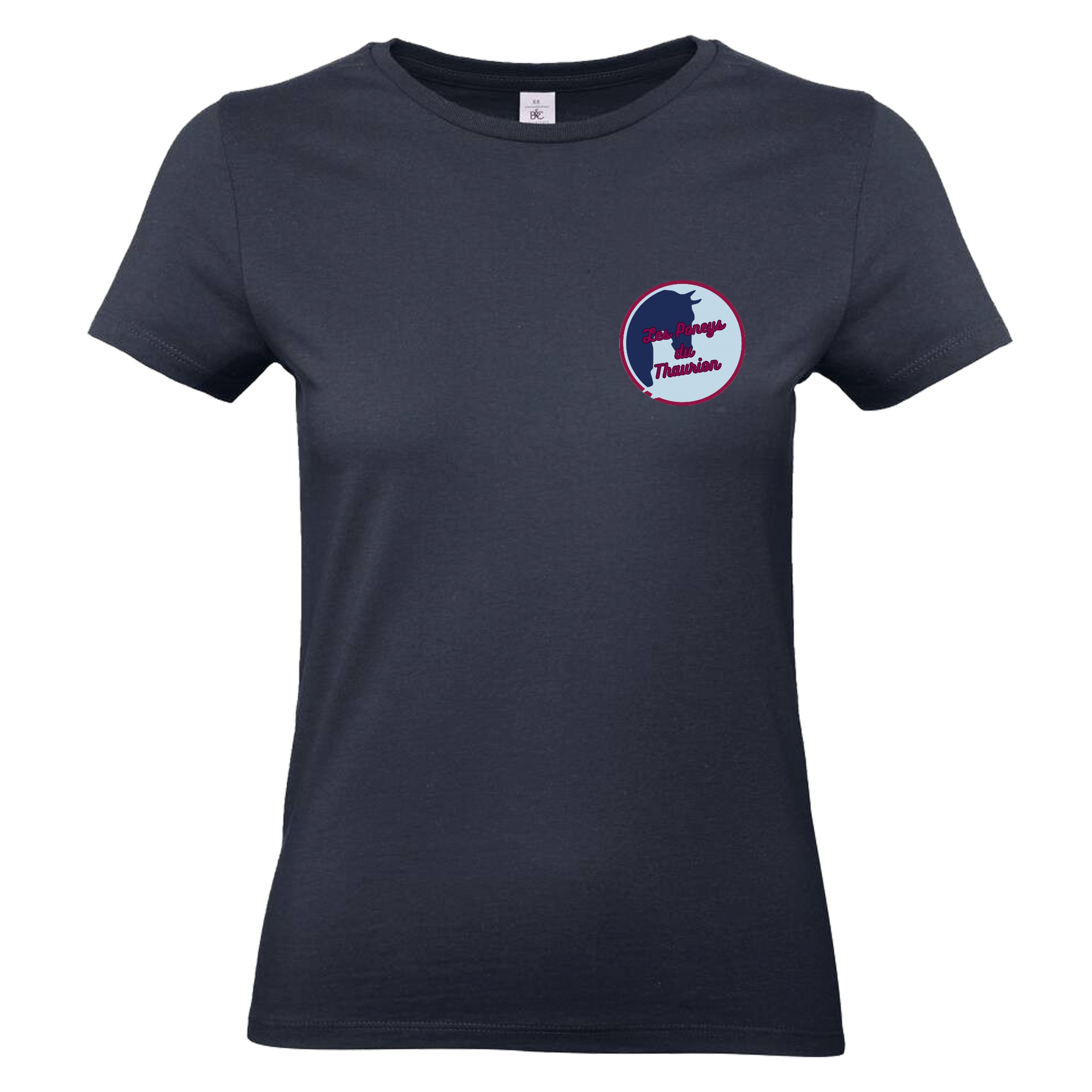 T-SHIRT (femme) - LES PONEYS DU THAURION - Navy - BC04T