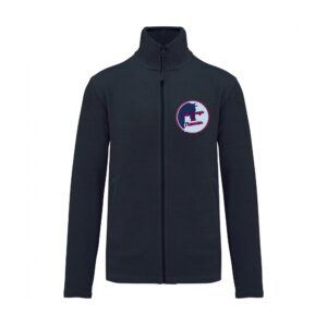 Veste micropolaire zippée (homme) – LES PONEYS DU THAURION - Navy – K911