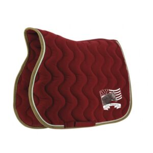 Tapis de selle EQUITHÈME "Polyfun" - Écurie Bazougeaise - Bordeaux - 204444