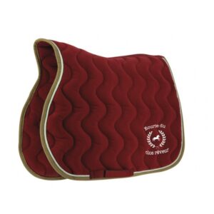 Tapis de selle EQUITHÈME "Polyfun" - Le Clos rêveur - Bordeaux - 204444